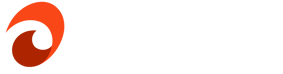 Orange swirl logo followed by white Jurna wordmark